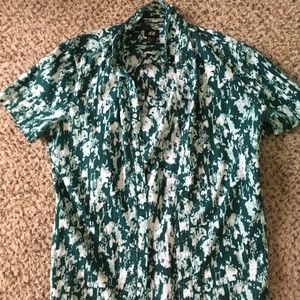 H&M Green Men's Button Down